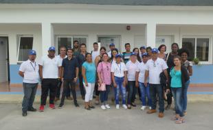 Young people from OSDE Water and Sanitation in Aguas Mariel