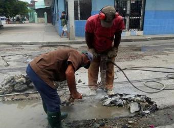 Trabajos en Santiago de Cuba