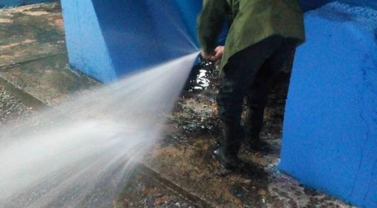 Labores de mantenimiento en estación de bombeo Matienzo h